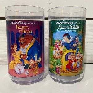 Disney Vintage Burger King Collector Cups - Set Of 2